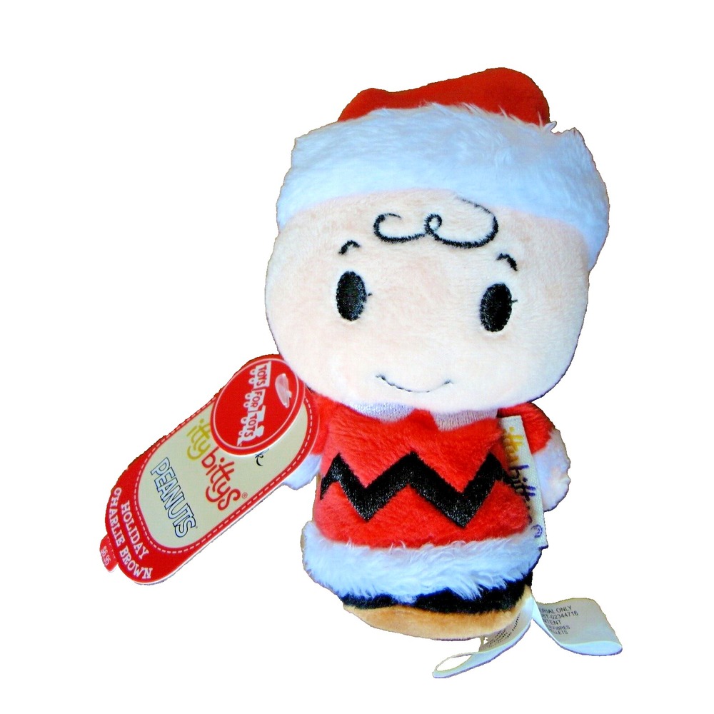 HOLIDAY CHARLIE BROWN Itty Bitty‎ Itty Bittys Peanuts Plush NWT